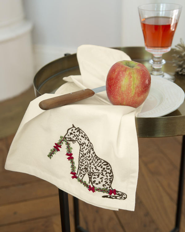 Serviette Leo mit Girlande