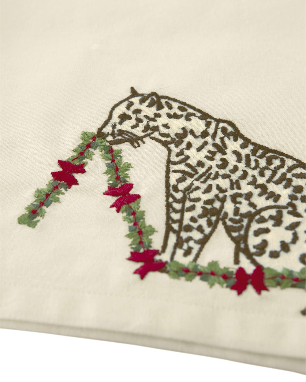 Serviette Leo mit Girlande