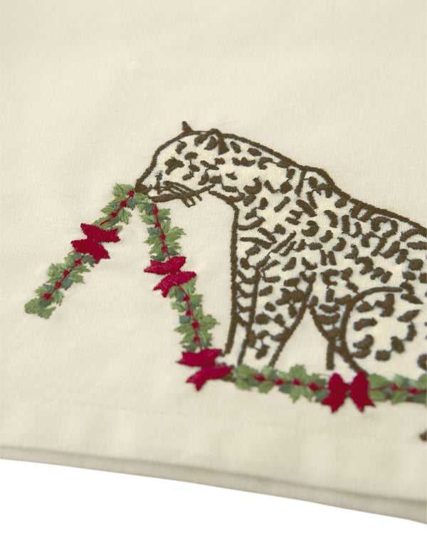 Serviette Leo mit Girlande