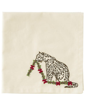 Serviette Leo mit Girlande