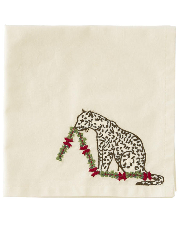 Serviette Leo mit Girlande