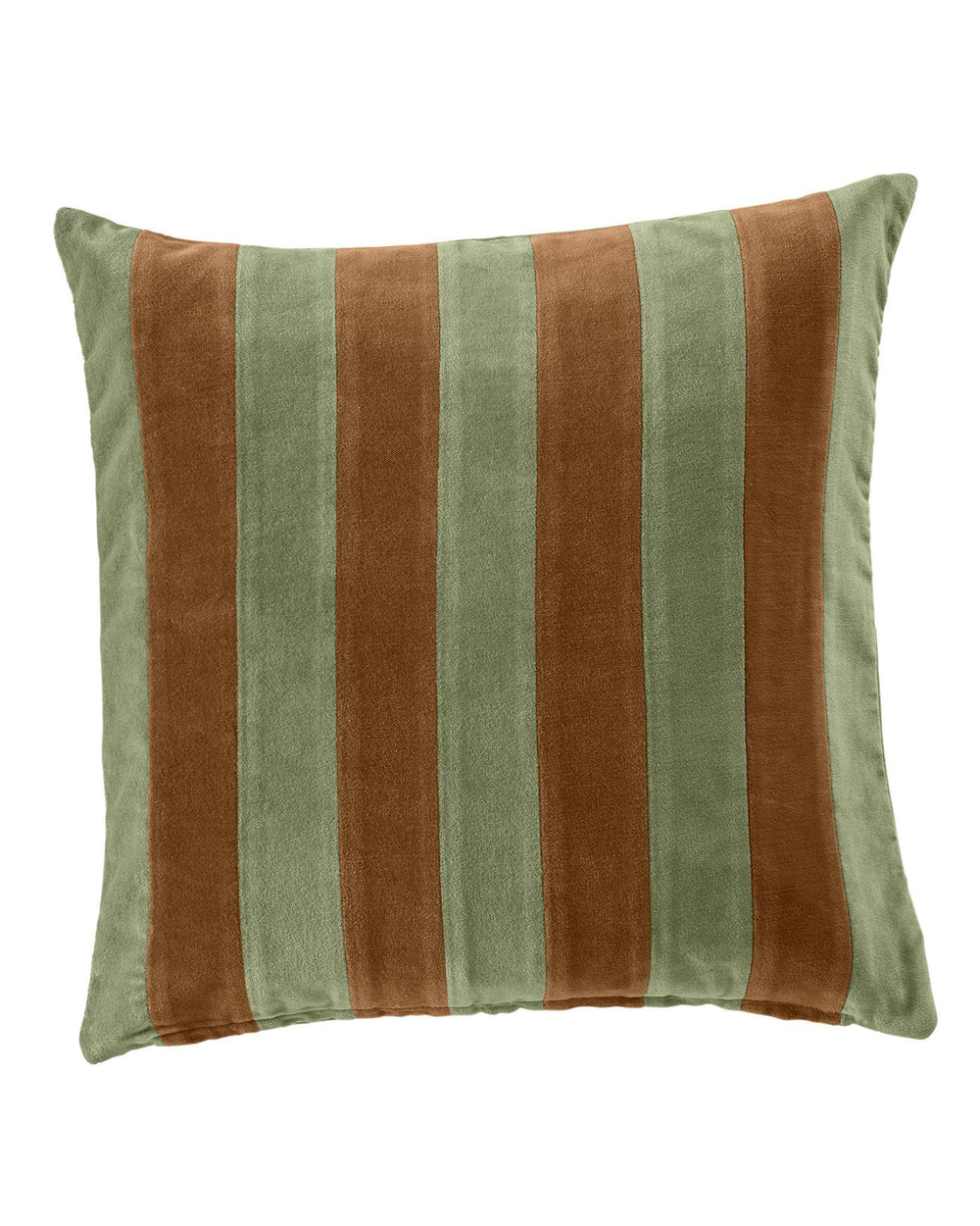 Kissenhülle Samtpatchwork Zimt-Olive