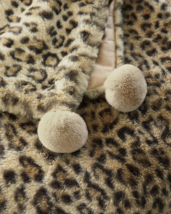 Plüschdecke Leopard