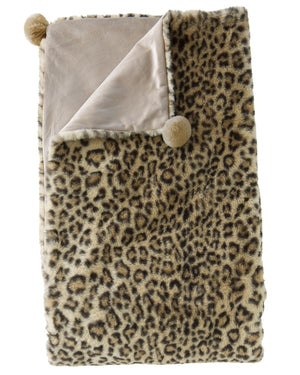 Plüschdecke Leopard