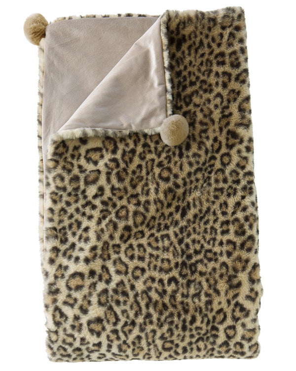 Plüschdecke Leopard