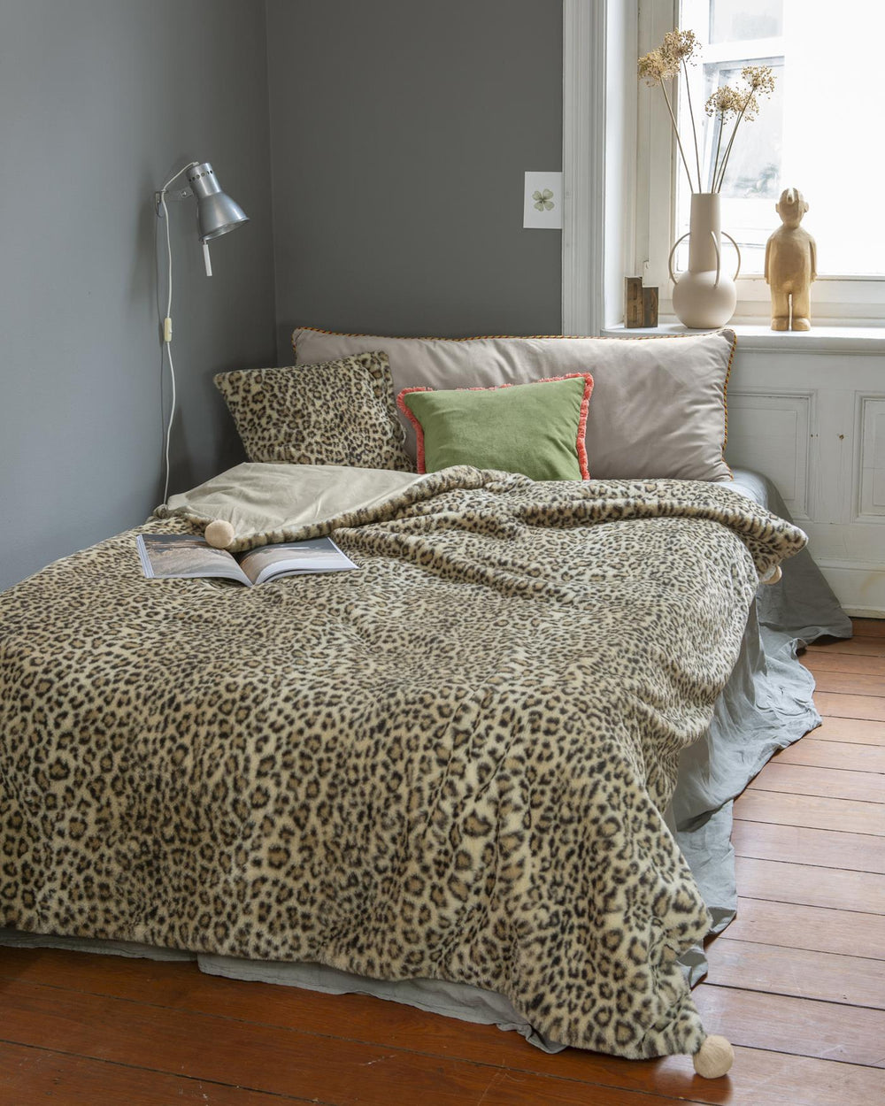 Plüschdecke Leopard