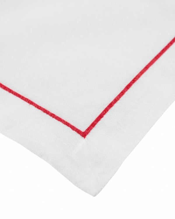 Tischset Tannenzapfen Weiß