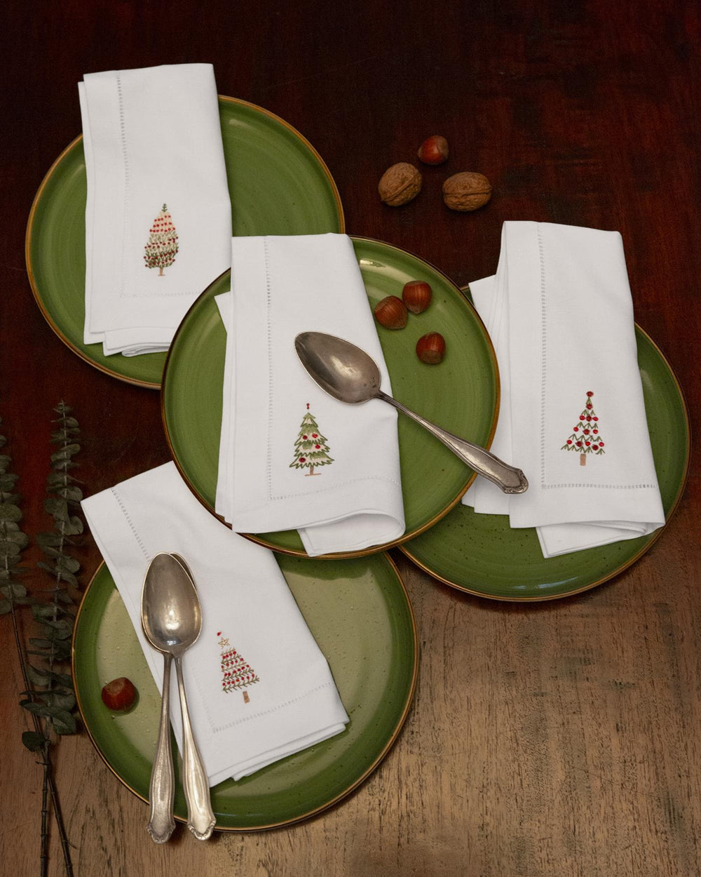 Serviette Weihnachtsbäumchen 4er Set