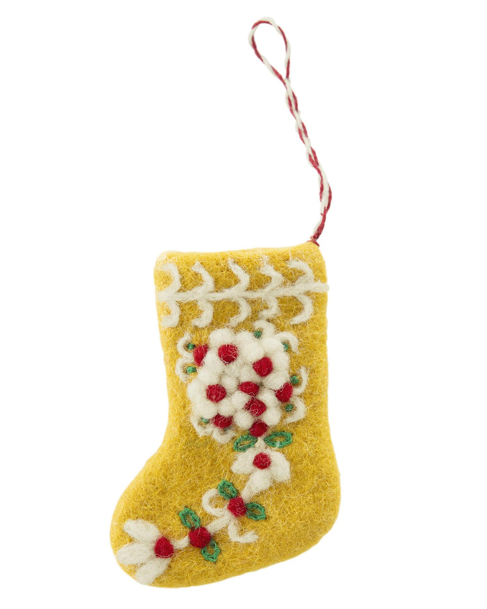 Weihnachtstiefel Filzanhänger